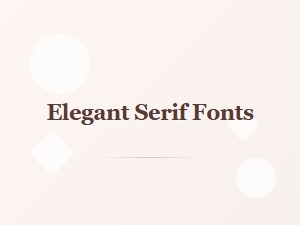 Elegant Serif Fonts for Romance Novel Covers